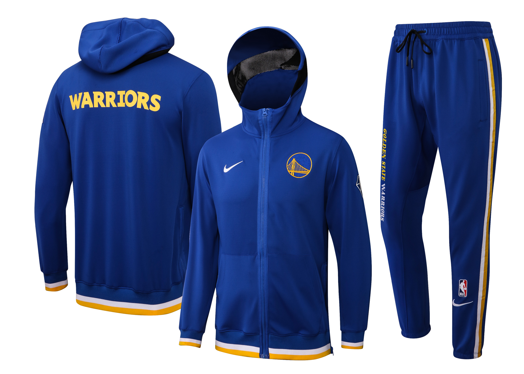 Men Golden State Warriors blue 2024 NBA Nike Training suit